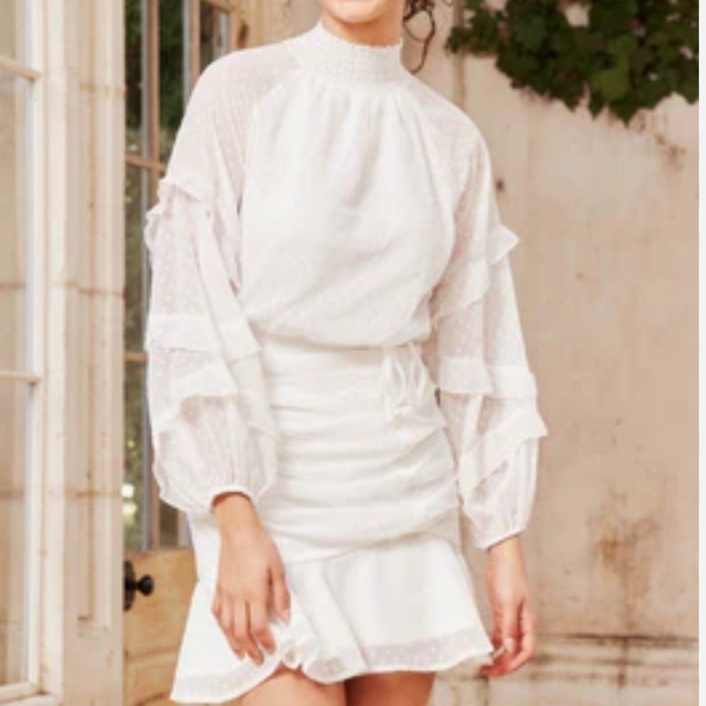 Two Sisters The Label Piper Mini Ruffle Dress